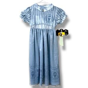 Beetlejuice girls CS 4/5 dress costume outfit Halloween small snag see pics new